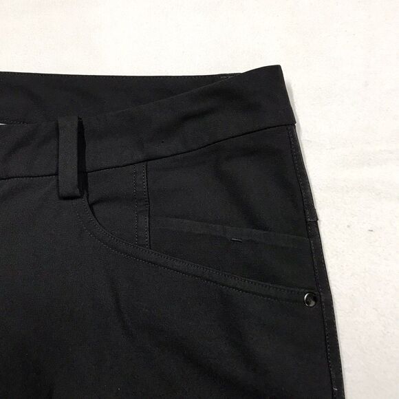 LULULEMON ABC Pants Men 36x30 Black Warpstreme 5 Pocket Stretch Chino Jeans - Picture 12 of 16